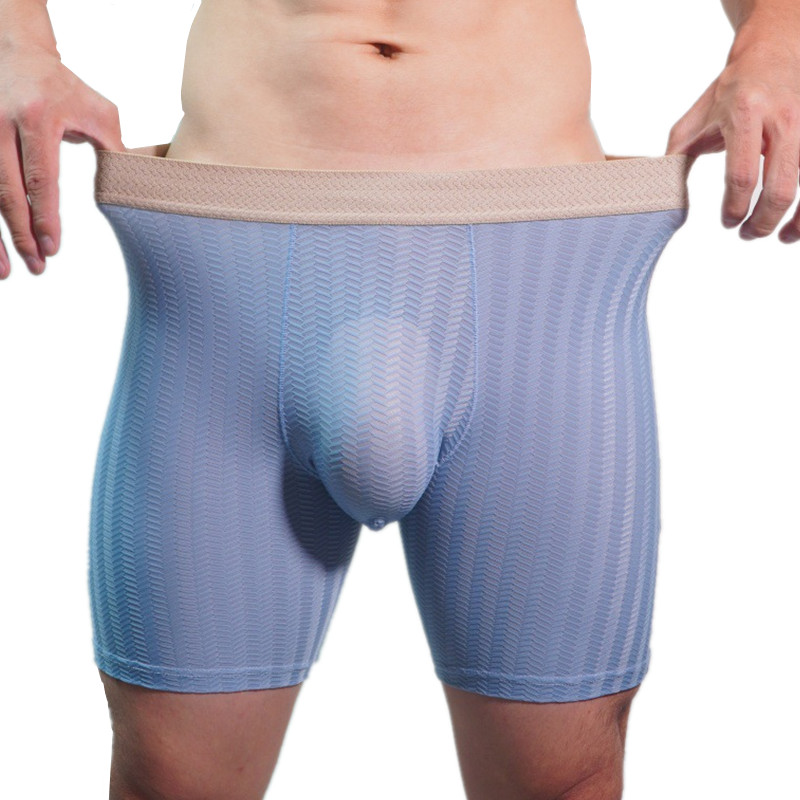 Long Leg Trunk Men - Herren Boxershorts Homme Nylon Unterwäsche Mann