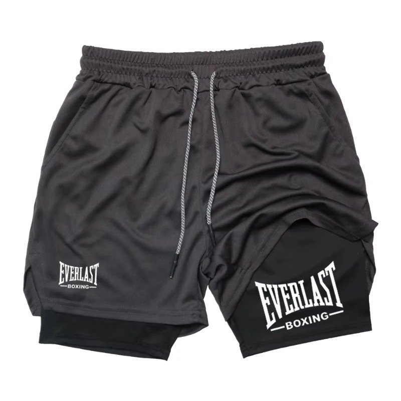 Compression Shorts Athletes - Multifunktionale Aktivbekleidung Herren Kompressions-Gym-Shorts Sport Doppellagige