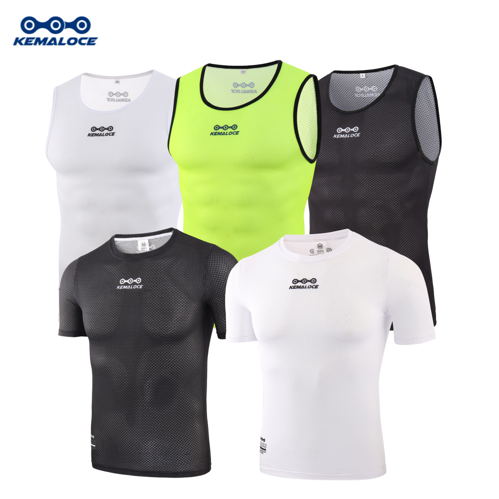 Sleeveless Undershirt - Kemaloce Radfahren Basis schicht Männer Kurzarm