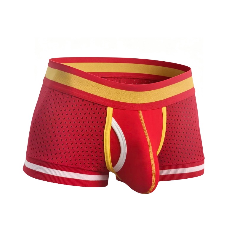 Mesh Sport Boxer - Herren Mesh Boxershorts U-förmiger Ausbuchtungspackung Atmungsaktive