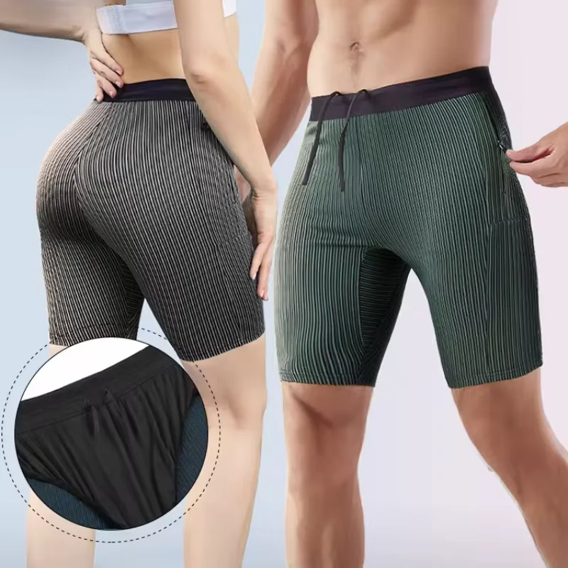 Compression Long Pant - 2-in-1-Sommer-Marathon-Kompressionsshorts, schnell trocknend, Langstrecken-Lauf-Trainingsstrumpfhose, Sport, Damen,