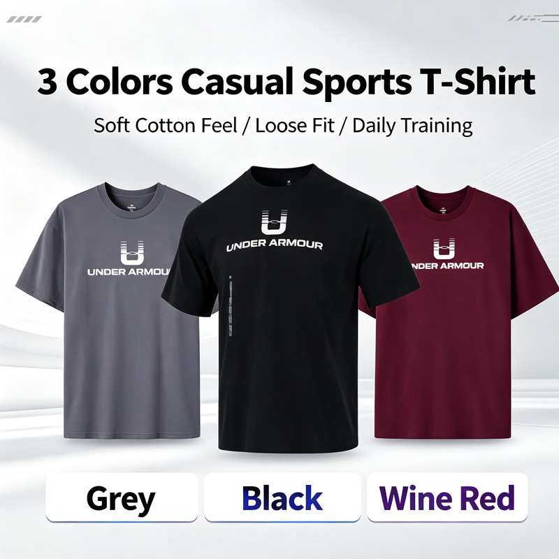 Undershirt Crew Neck - Under Armour Herren Loose Fit Heavyweight