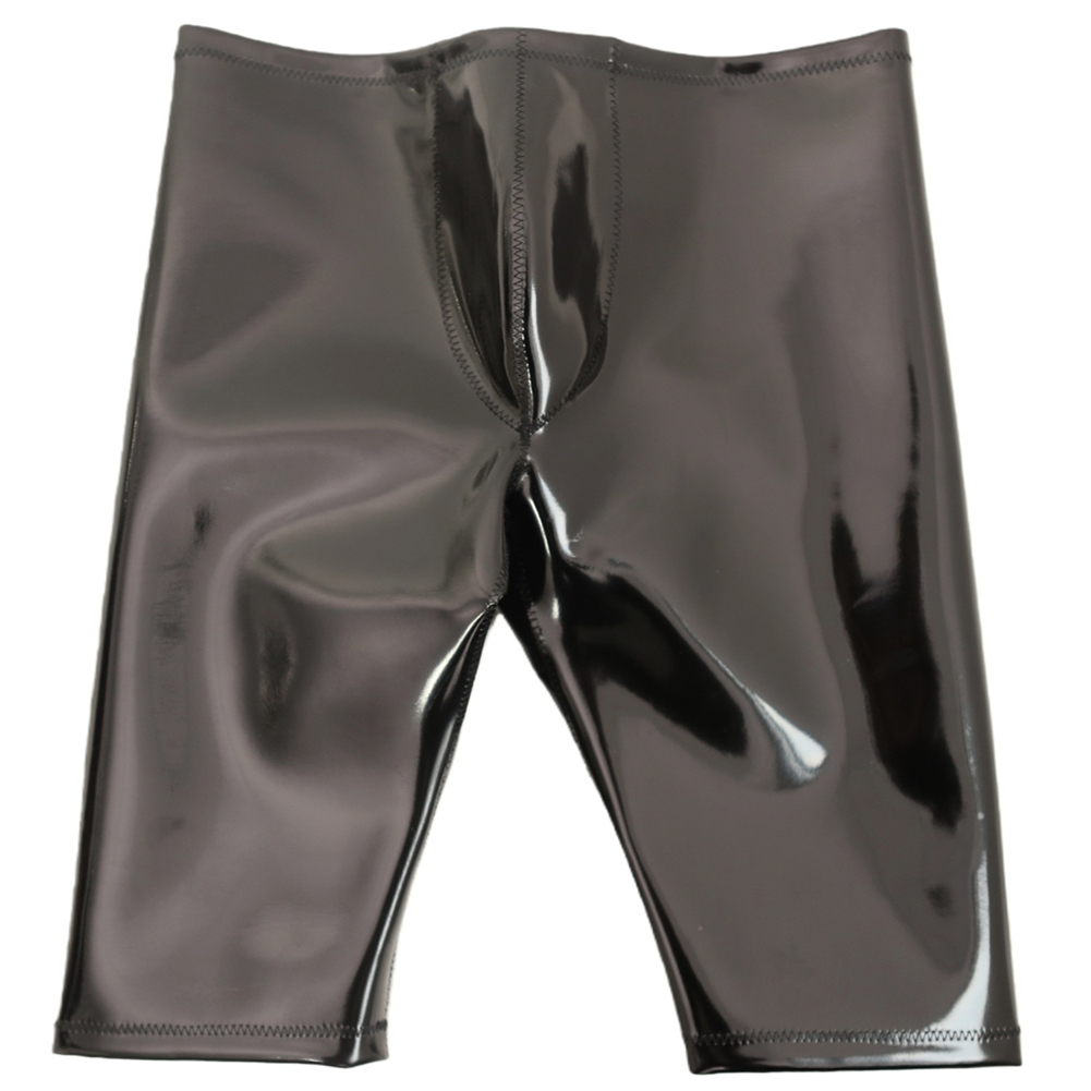 Long Leg Trunk Men - Herren Latex Glänzende Unterhose Ölig Schimmernde