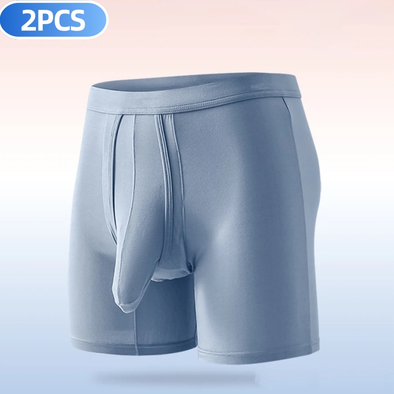 Long Leg Trunk Men - 2PCS Herren Lange Beine Unterwäsche Separate