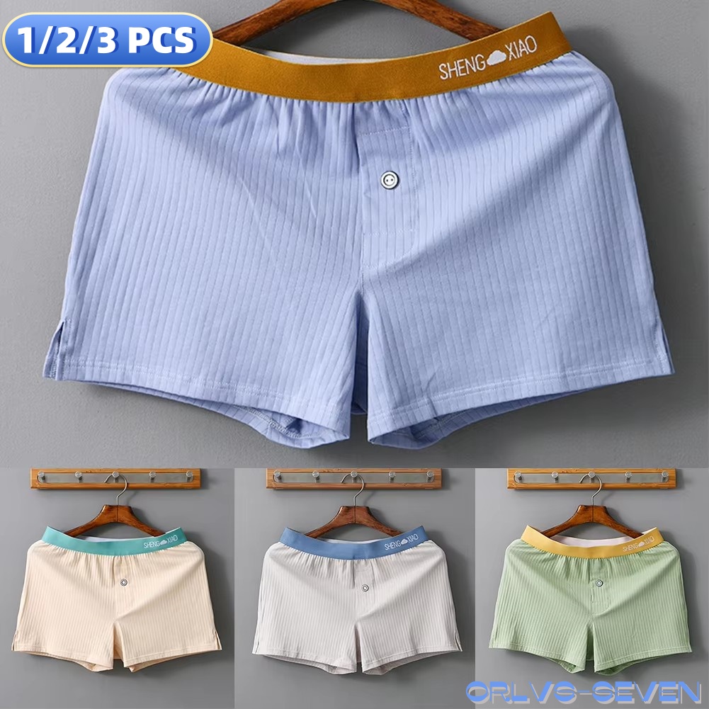 Boxer Shorts Modal - 1/2/3 PCS Herrenhöschen Baumwolle Einfarbig Atmungsaktive