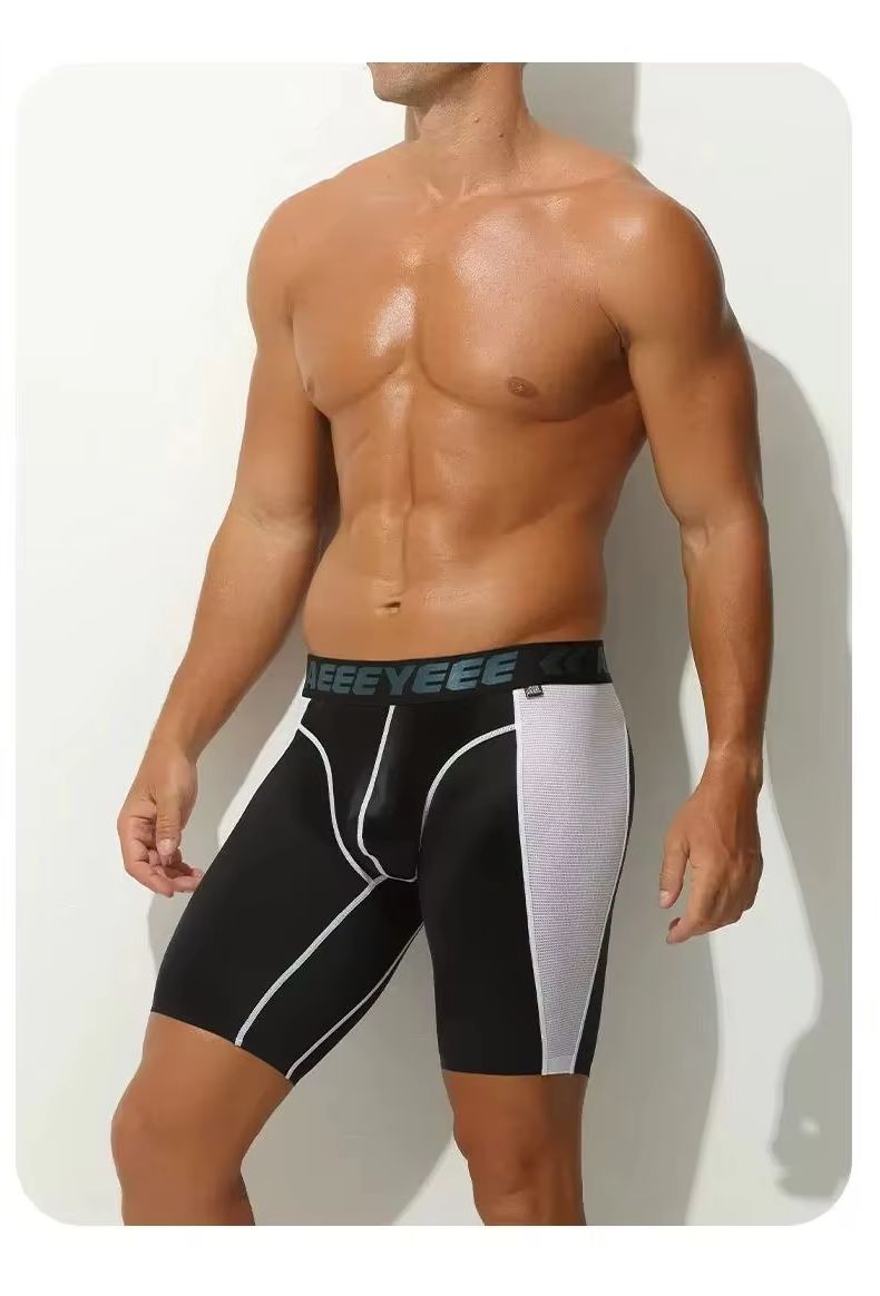 Mesh Sport Boxer - Herrenunterwäsche, Boxershorts, ultradünn, aus Eisseide, niedriger