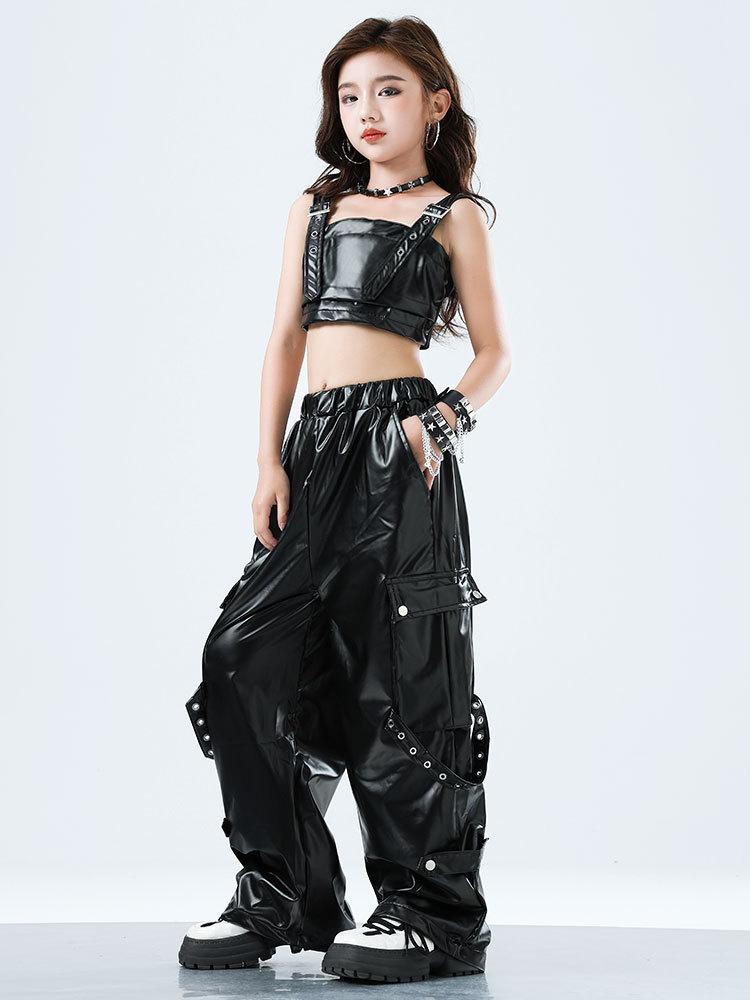 Kind Kpop Hip Hop Kleidung Sch – Suspender Tank Top Bewertung und Preis