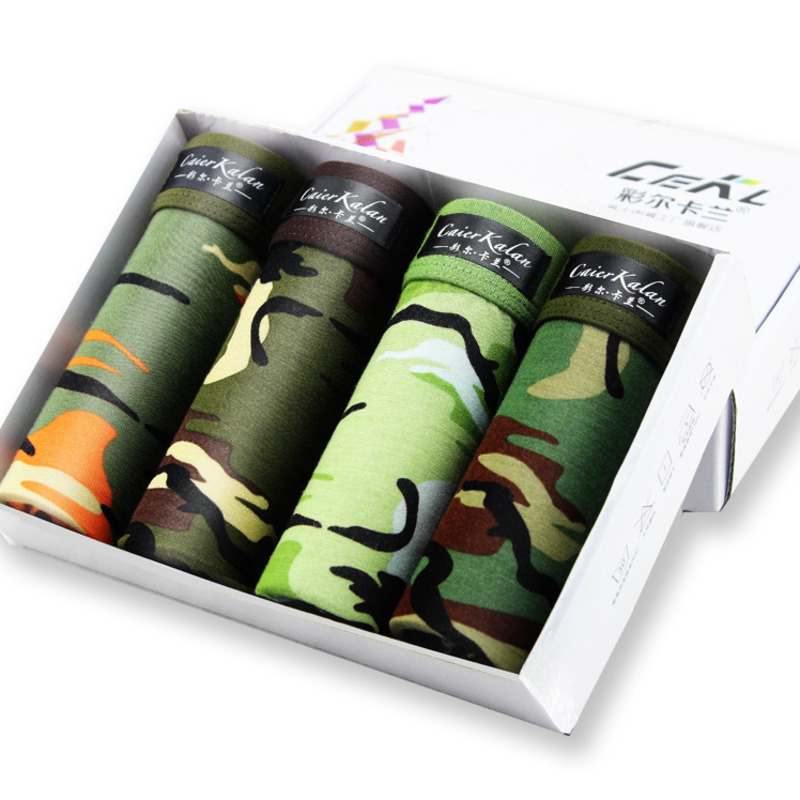 4 teile/los Camouflage Boxer M – Multi Pack Underwear Bewertung und Preis