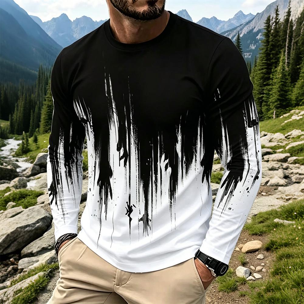 Herren Gradient Ink Splash Lan – Base Layer Top Bewertung und Preis