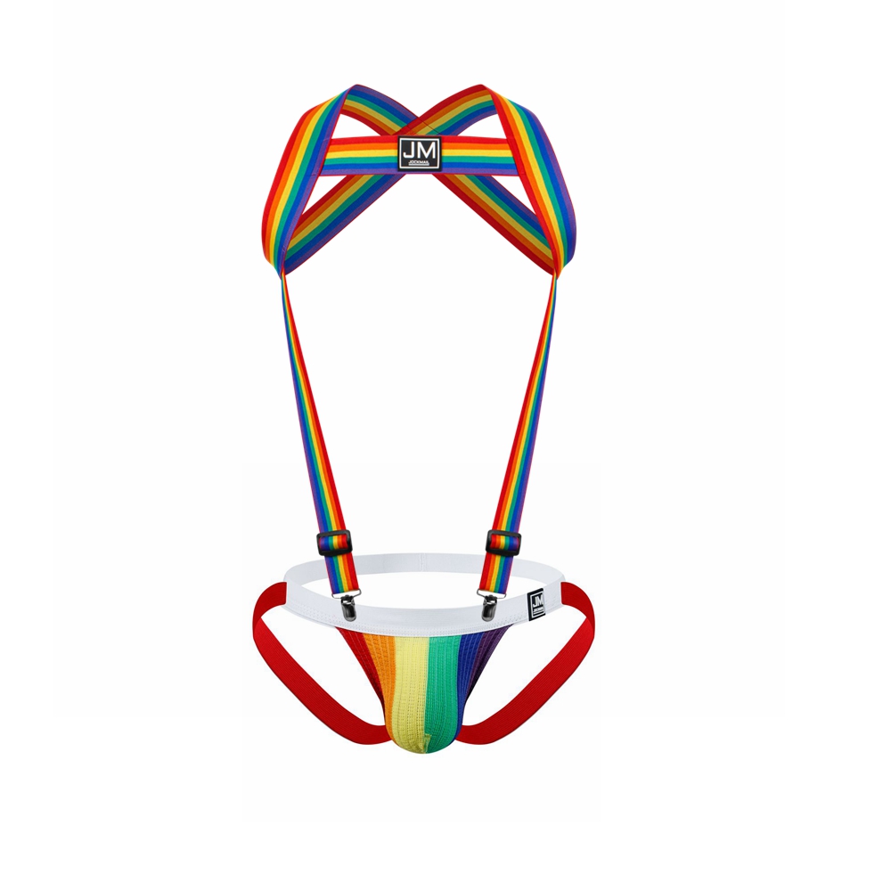 Regenbogen-Körpergeschirr, ver – Jockstrap Athletic Bewertung und Preis